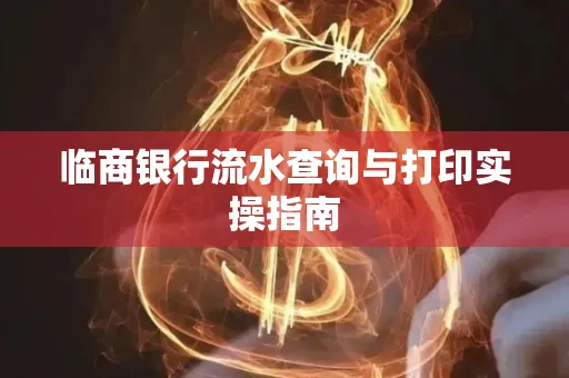 临商银行流水查询与打印实操指南